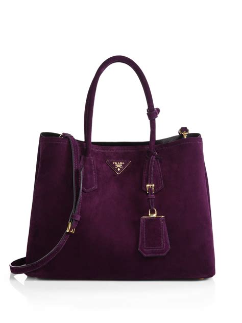 purple suede prada bag|prada bag saffiano.